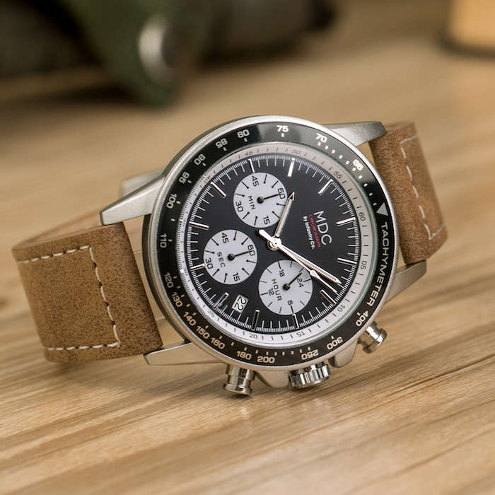 INFANTRY MDC Light Brown Aviator Chronograph Watch Brand new BOXED, FULLY LOADED!