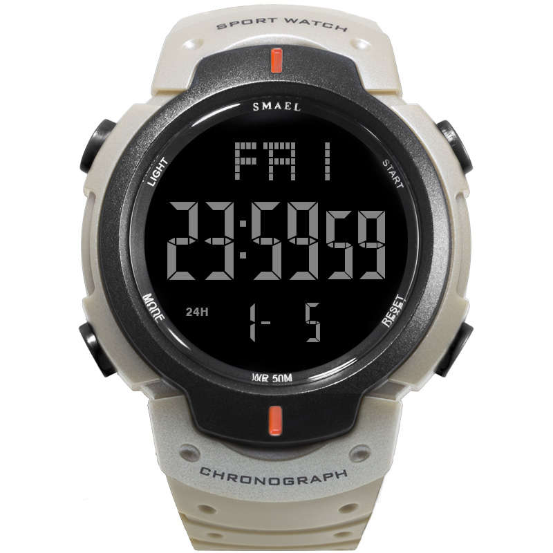 SMAEL Moonwalker Khaki Space Digital Watch **BRAND NEW**