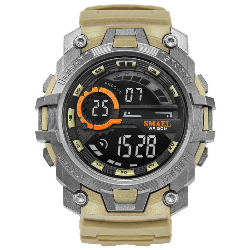 SMAEL Shock Proof Khaki Sport Watch 5ATM WATER RESISTANT **BRAND NEW**