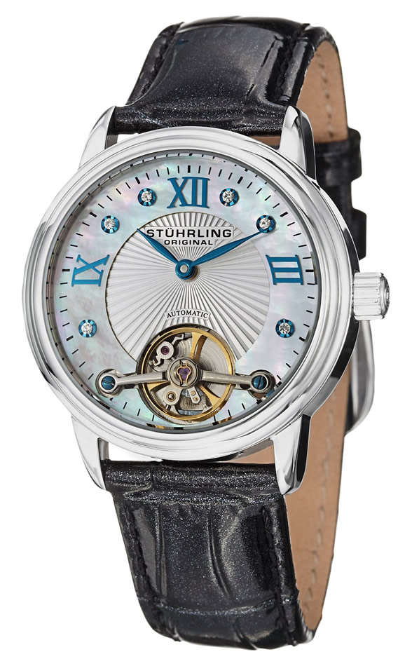 STUHRLING ORIGINAL® Women's CASSIOPEIA Automatic Swarovski Watch BRAND NEW in box w/ paperwork