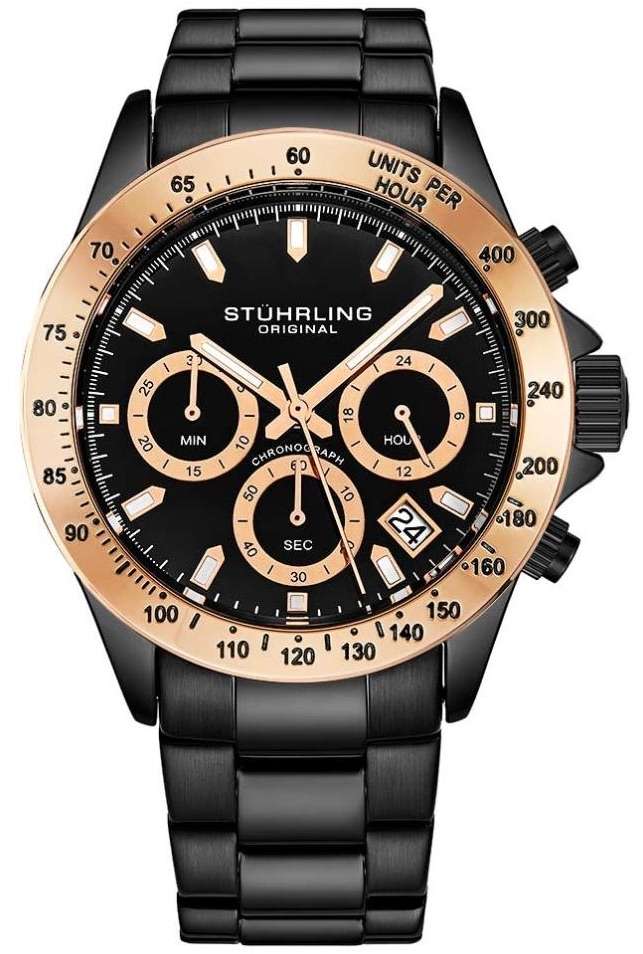 Retail: R9,000.00 Stuhrling Original Men's Aquadiver Le Mans Chronograph Watch BRAND NEW