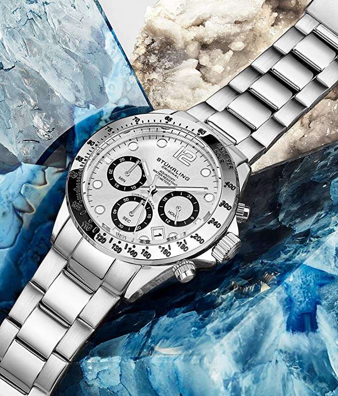 Retail: R9,000.00 Stuhrling Original Men's Aquadiver Le Mans Chronograph Watch BRAND NEW