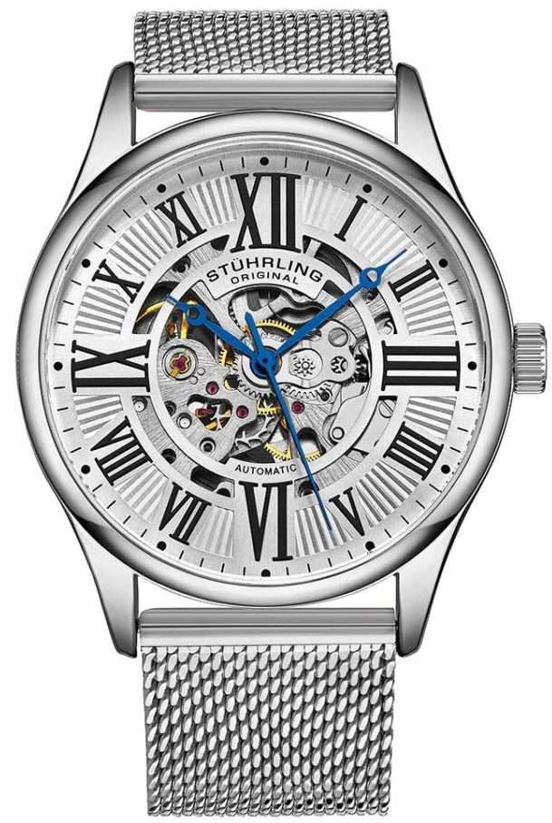 Retail: R7,999.00 STUHRLING ORIGINAL® Men's SUPREMA AUTOMATICO Stainless Steel Watch BRAND NEW