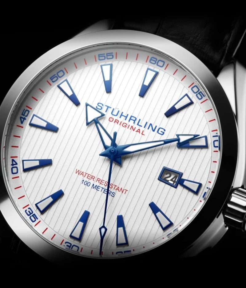 Retail: R6,999.00 STUHRLING ORIGINAL MEN'S FORTE CLASSIC 42MM STEEL WATCH NEW!!