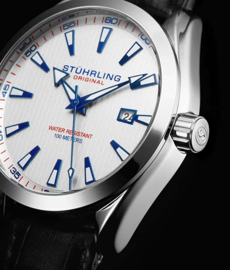 Retail: R6,999.00 STUHRLING ORIGINAL MEN'S FORTE CLASSIC 42MM STEEL WATCH NEW!!