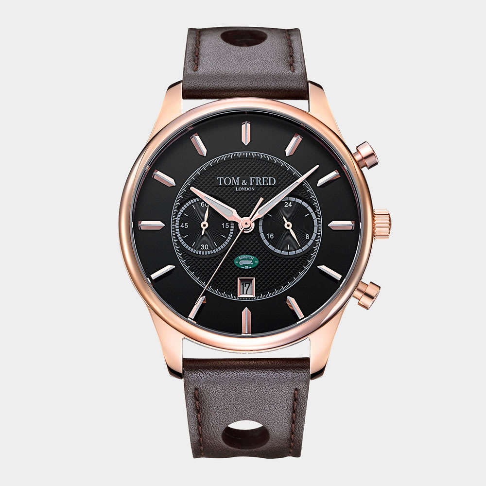 Retail: R5,999.00 >> TOM & FRED London® Men's BONNEVILLE Utah, U.S.A Land Speed Chrono Watch