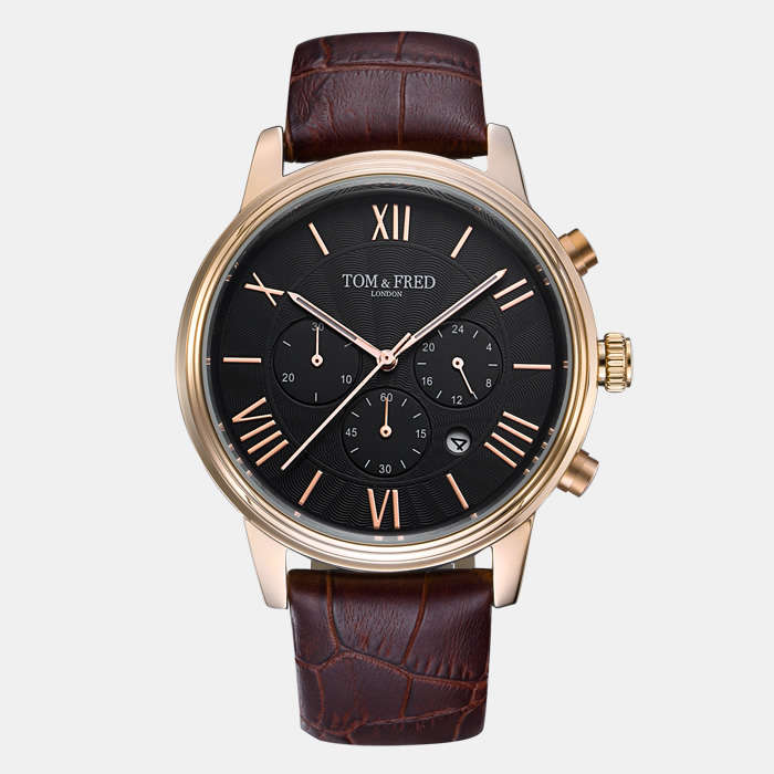 TOM & FRED London® Men's Browns British Chronograph Watch  BRAND NEW
