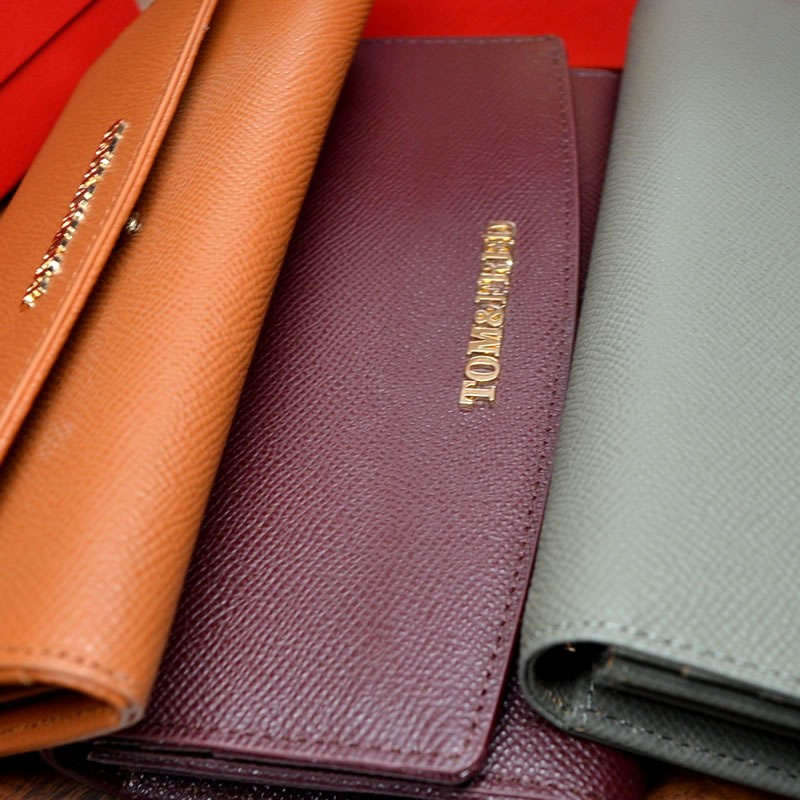 Retail: R3299.00 Tom & Fred London® Biscay Genuine Leather Continental Twill Purse