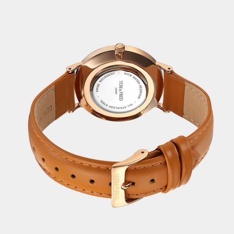 Retail: R2999.00 TOM & FRED LONDON Women's British Draycott Tan Leather Watch