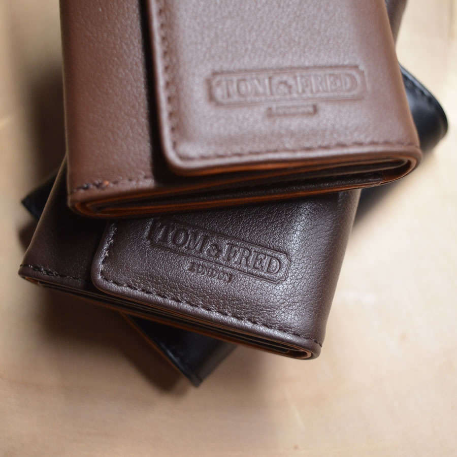 *the speed wallet* TOM & FRED London® "Freddy" Genuine British Leather Pocket Wallet