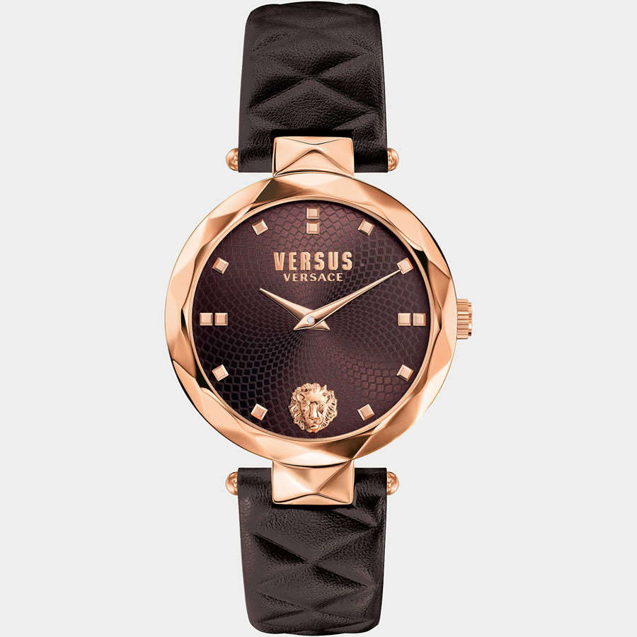 VERSACE Women's VERSUS Covent Garden Quilted Leather Watch BRAND NEW IN BOX + PAPERS