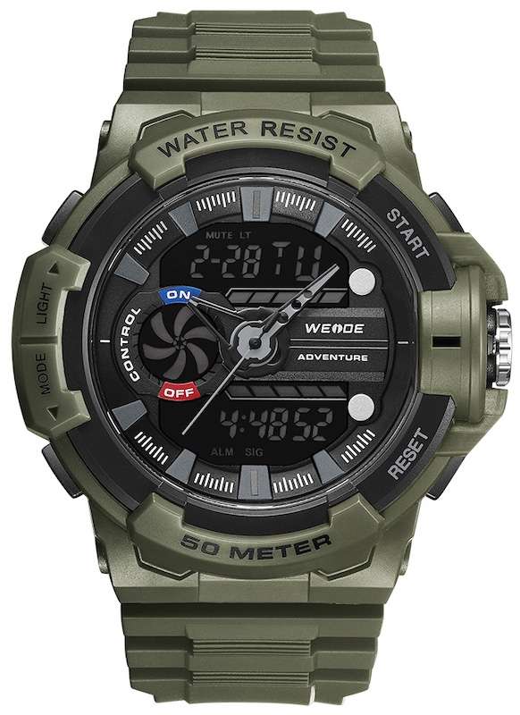 WEIDE Men's Propellar Army Green Watch BRAND NEW official SA store