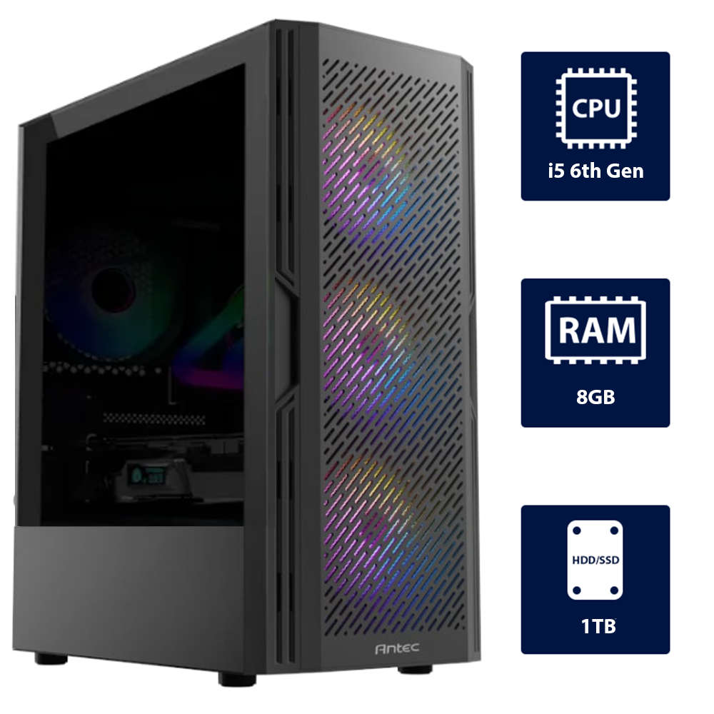 i5 6th, 8GB RAM, 1TB HDD Desktop Computer