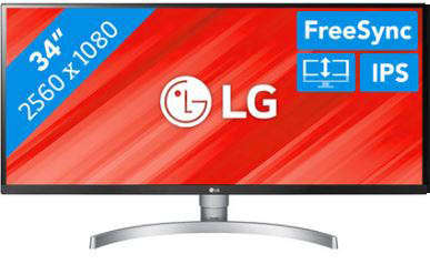 LG 34WK650-W 34" Ultra Wide LED Display - LG 34" LED/LCD