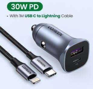 Ugreen 30w Car Dual Port Charger