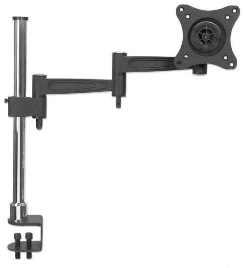 Manhattan Lcd Monitor Mount With Double-link Swing Arm - Supports One 13" To 27" Monitor Up To 15 Kg