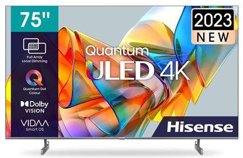 Hisense 75 Inch Class U6K Series Quantum ULED 4K