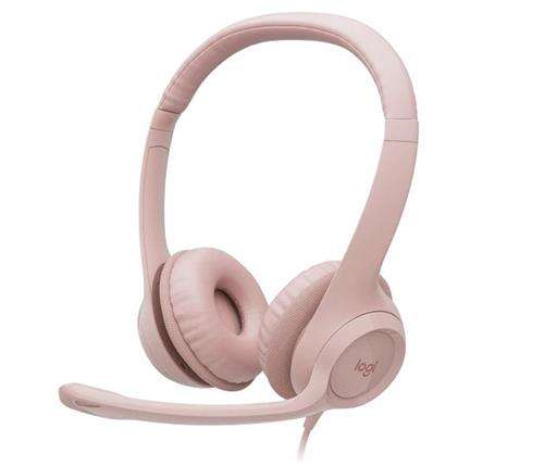 Logitech H390 USB Headset with Noise-Canceling Mic - Rose 1 year Limit warranty