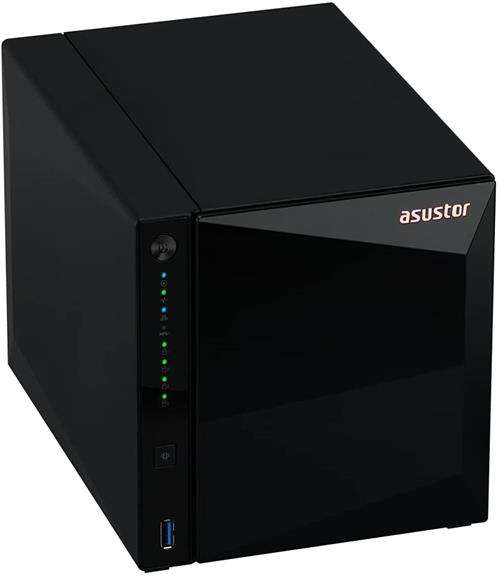 Asustor 4 Bay Nas Realtek Rtd1296 Quad-Core 1.4Ghz 2Gb 2.5Gbe X1 Usb3.2 Gen1 X3 Wow (Wake On Wan) To