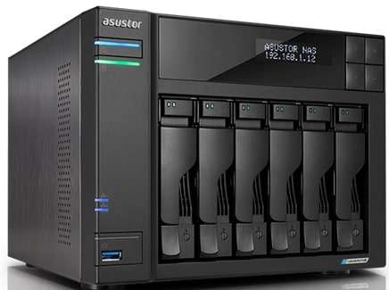 Asustor Lockerstor 6 Gen2 6 Bay NAS No Hard Drive - Quad-Core 10 nm Intel Celeron N5105 CPU bring...