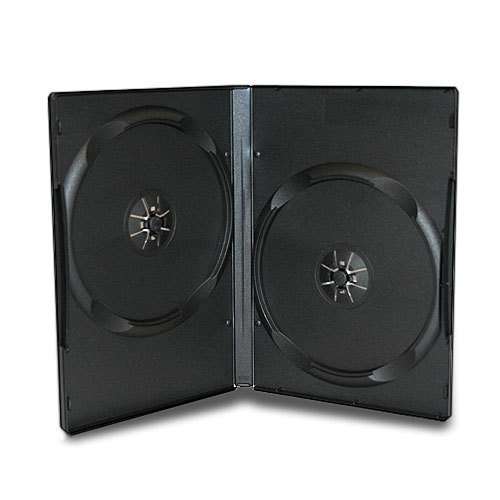 UniQue 100 Pack 14mm Standard Double DVD Case
