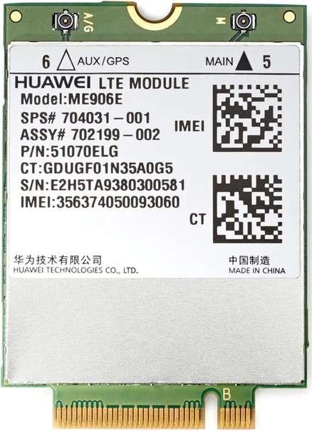 The HP LT4112 Wireless Internet Adapter (E5M74AA) is a high-performance WWAN module designed to d...
