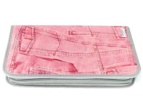 Ebox 80pcs Cd Wallet Pink Jean