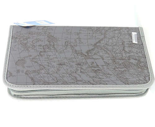 Ebox 80pcs Cd Wallet Grey Map