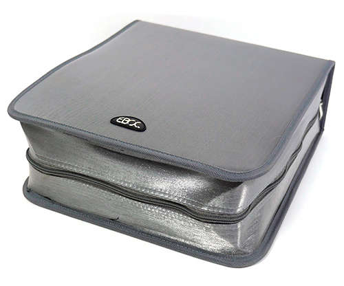 Ebox 240pcs Cd Holder Sparkling Grey