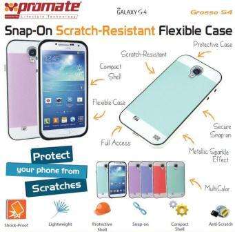 Promate Grosso-S4 Snap-On Scratch-Resistant Flexible Case-Purple 1 Year Warranty