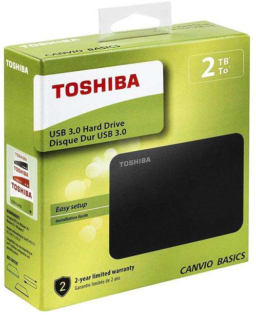 Toshiba Canvio Basics 2TB Portable 2.5 inch USB