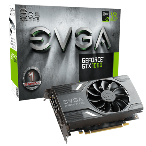 EVGA GeForce GTX 1060 6G DirectX 12 6GB GDDR5
