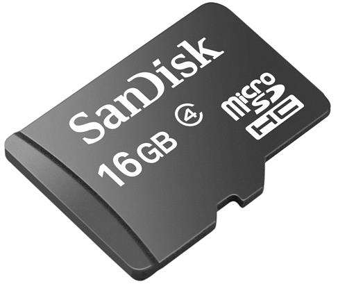 Sandisk 16GB Class 4 MicroSD Card