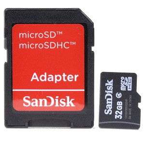 Sandisk 32GB Class 4 MicroSD Card