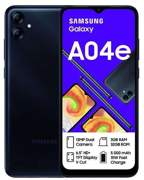 Samsung Galaxy A04e Black Smartphone