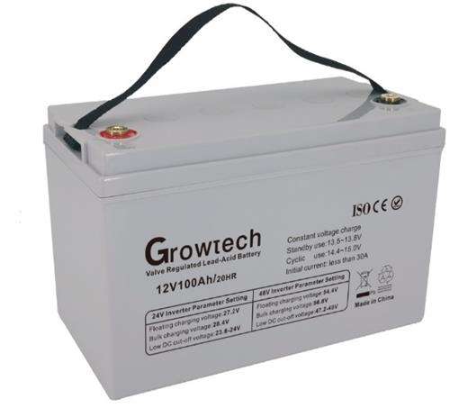 Solarix Growtech 12V 100Ah Deep Cycle VLRA Gel