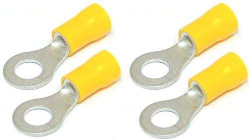 Solarix M6 Insulated Ring Solar PV Terminal Connector Pack of 4-M6 Stud Size 4mm² to 6mm² Solar...