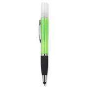 Geeko 3 in 1 Sanitizer Spray Stylus and Blue ink Pen- 3 Functions - Refillable Sanitizer Container w