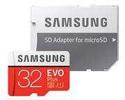 Samsung EVO Plus 32GB Micro SDXC with SD AdapteFlash Memory Card - UHS Speed Class Grade U1 , Class