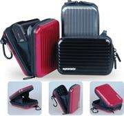 Promate Volcan-Aluminium Finish Camera Case with Inner Bubble Pad Protector-Black