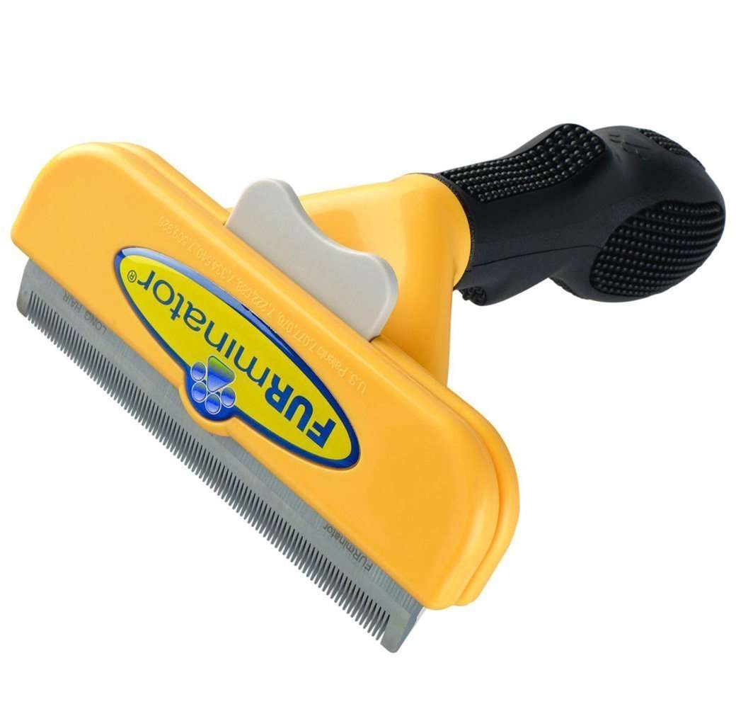 FURminator LONG HAIR deShedding Brush for LARGE DOGS 51-90 Lbs 4" Inch Edge Blade Tool Comb