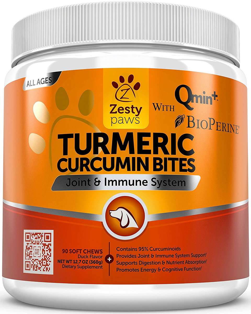 Turmeric Curcumin for Dogs - With 95% Curcuminoids for Hip & Joint + Arthritis Support - Digestiv...