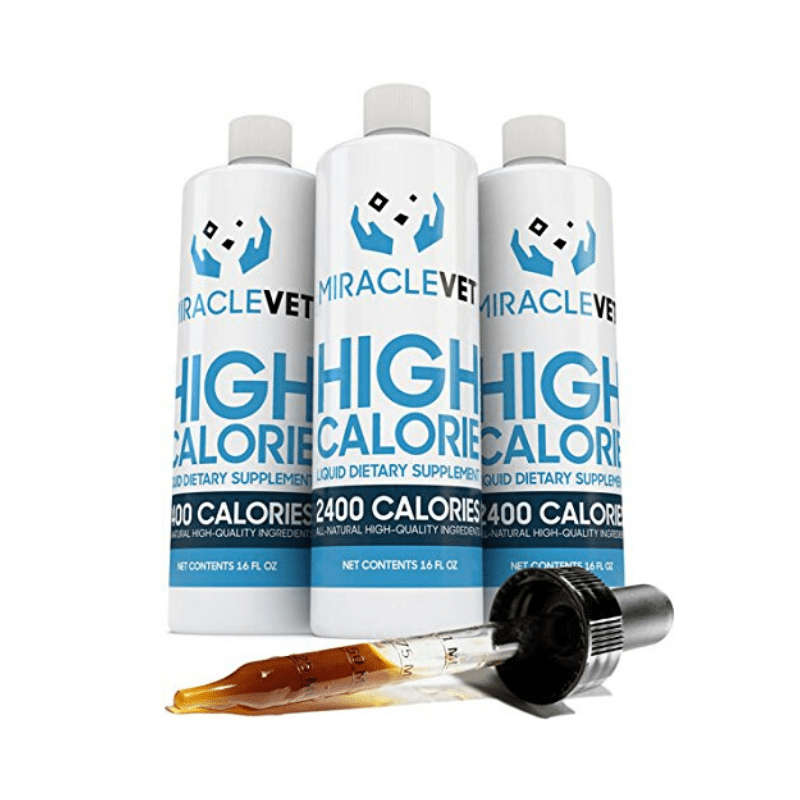 Miracle Vet High Calorie Weight Gainer for Dogs & Cats - 2,400 Calories. Adds Healthy Weight to P...