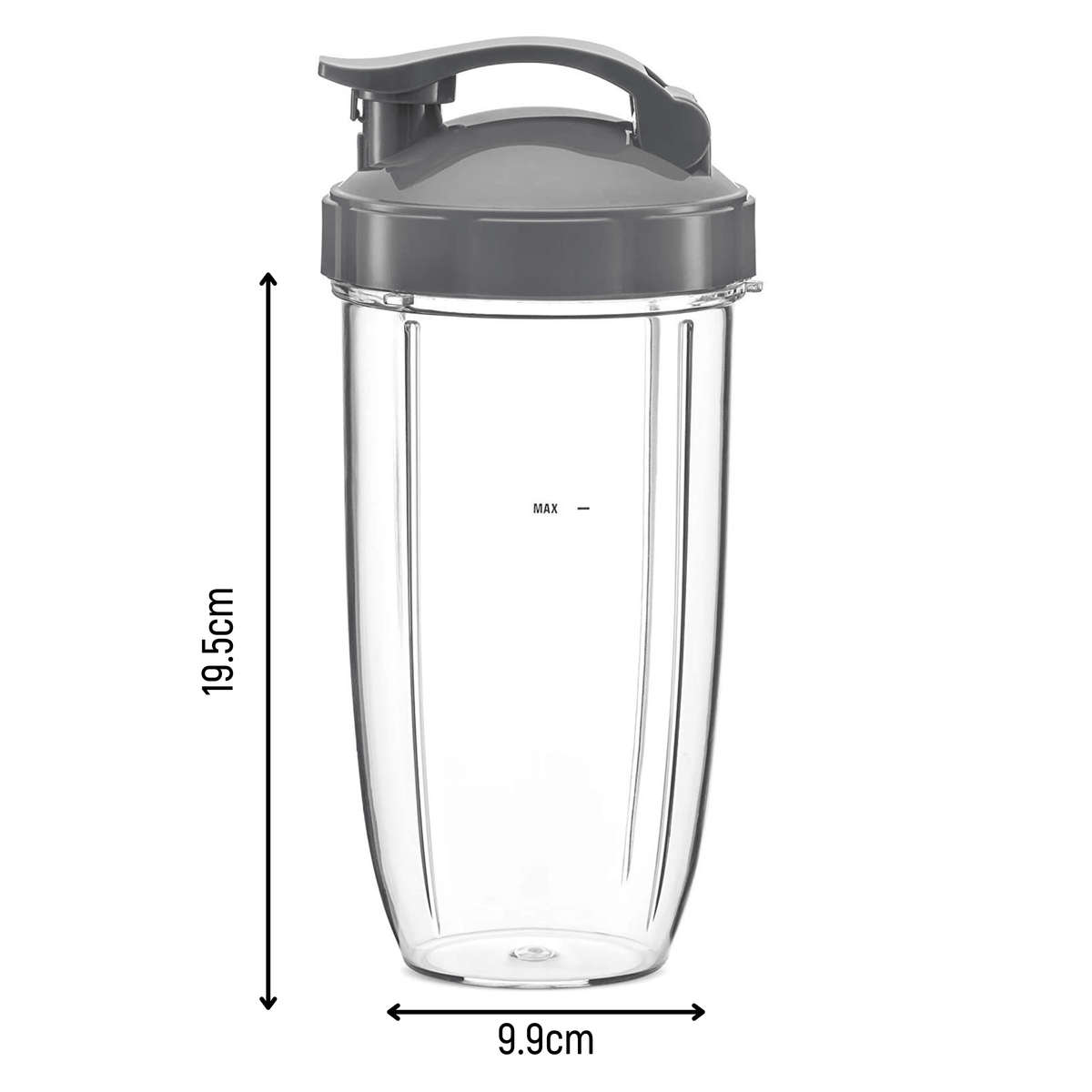 Replacement Nutribullet Cup - 945ml - with Flip Top To-Go Lid x 2