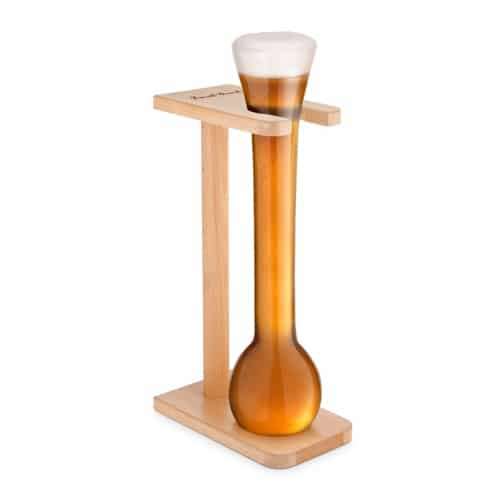 Half Yard Beer Glass with Wooden Stand