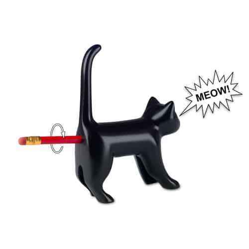Sharp End Cat Pencil Sharpener - Black