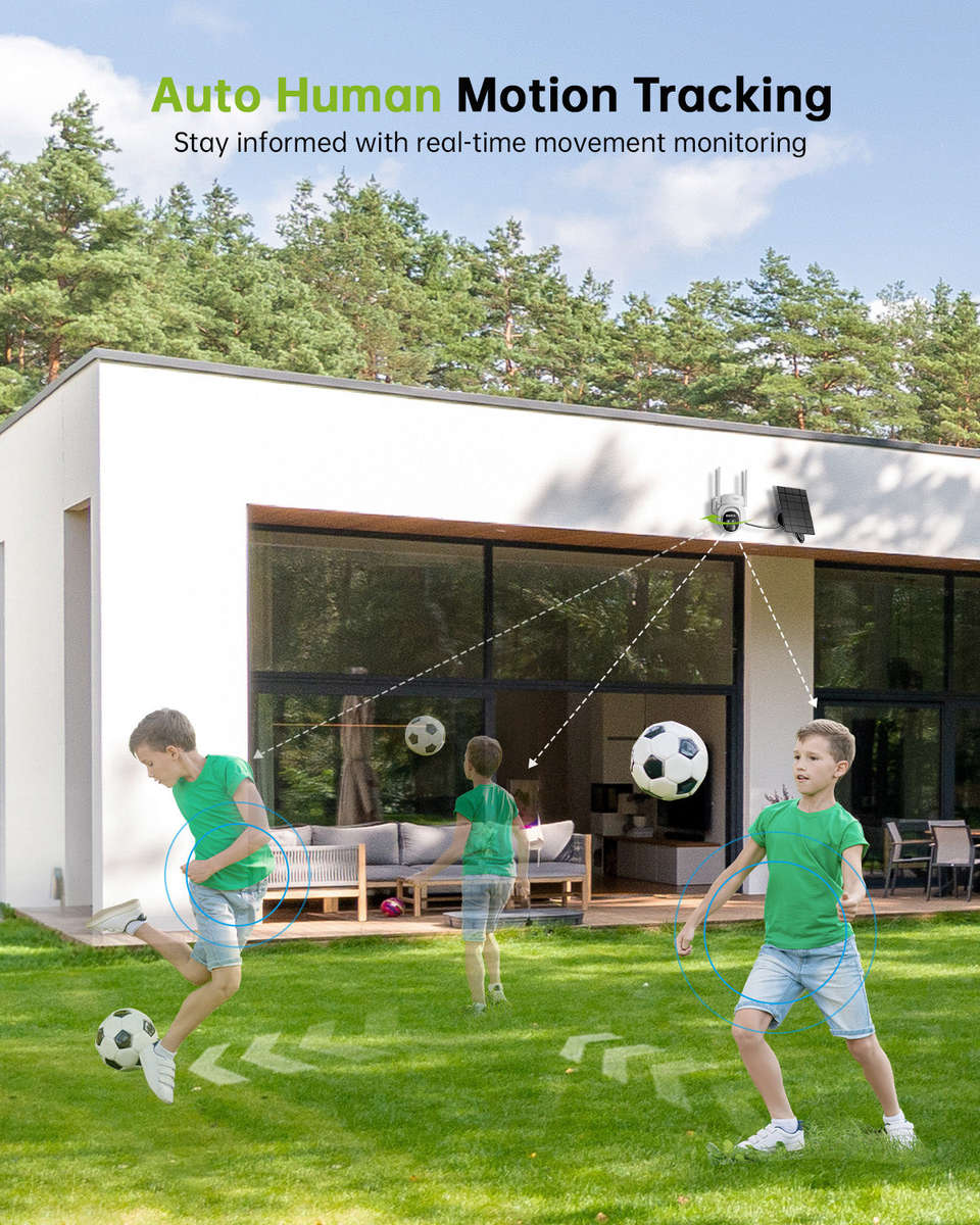 10X ZOOM DUAL LENS 360° PTZ SOLAR PANEL SECURITY CAMERA-PG1 TIEJUS