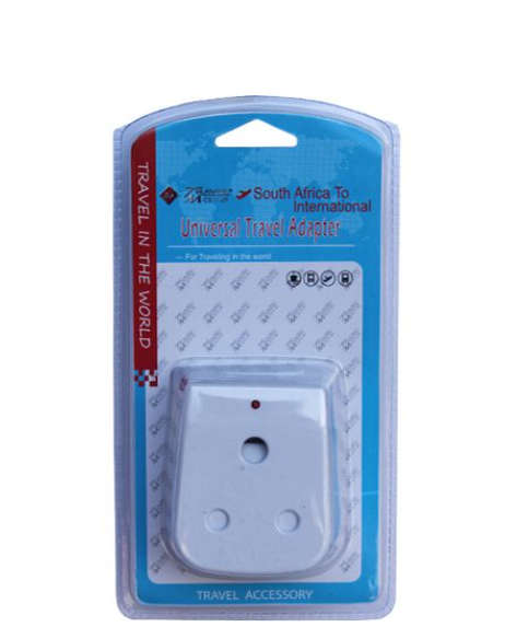 Travel Mate 3Pin SA to International Adaptor T-040