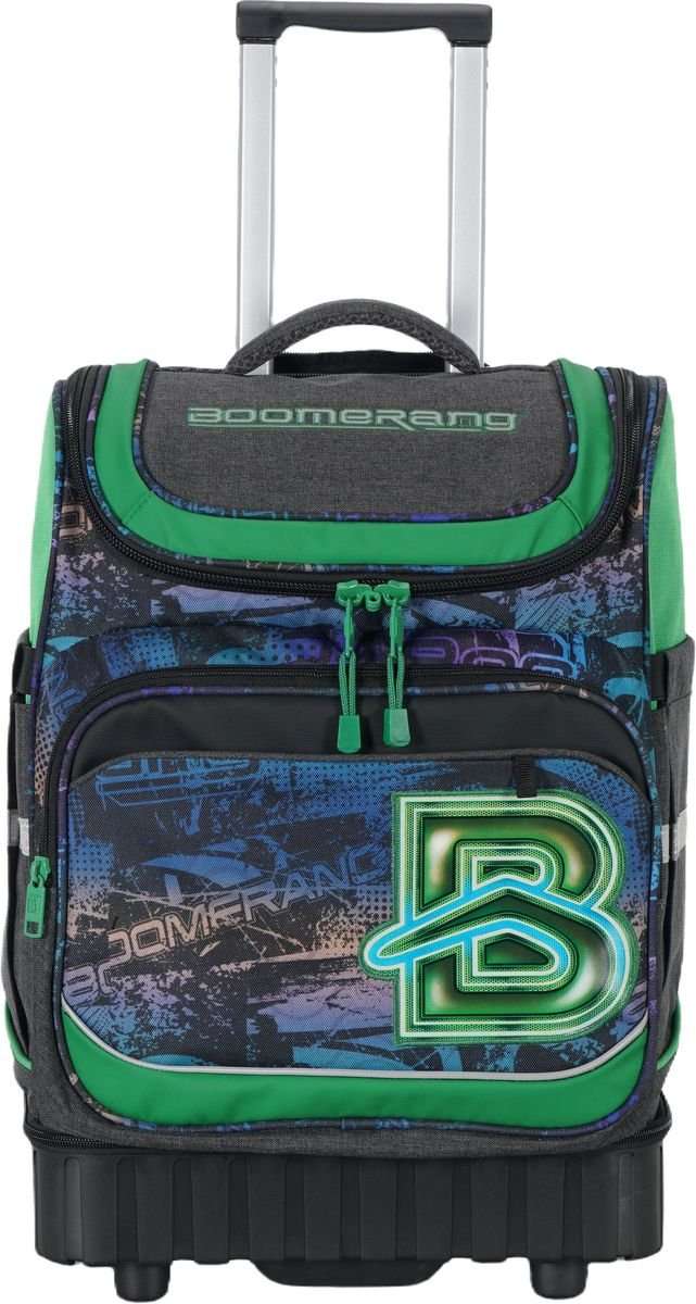 Boomerang Hardbase XL Trolley Backpack Green