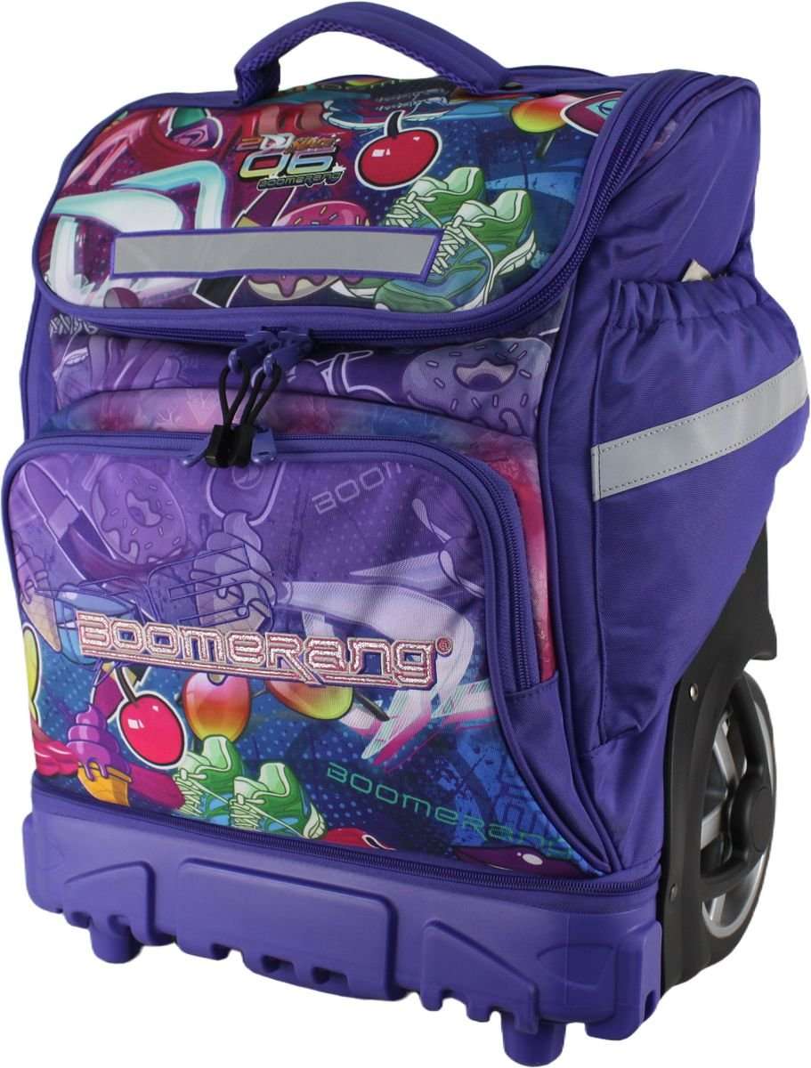 Boomerang Big Wheel XL Hardbase Trolley Backpack Lilac